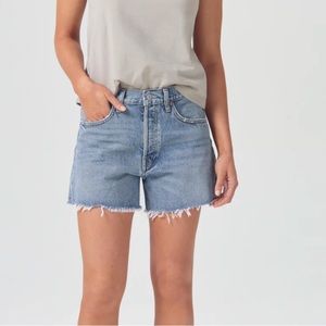 NWT AGOLDE Parker Long Denim Shorts